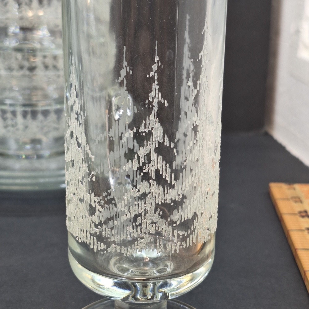 Libbey Frosty Pines Glass Bowls and plates Place Set of 4 Irish coffee mug 12pc - Picture 10 of 12